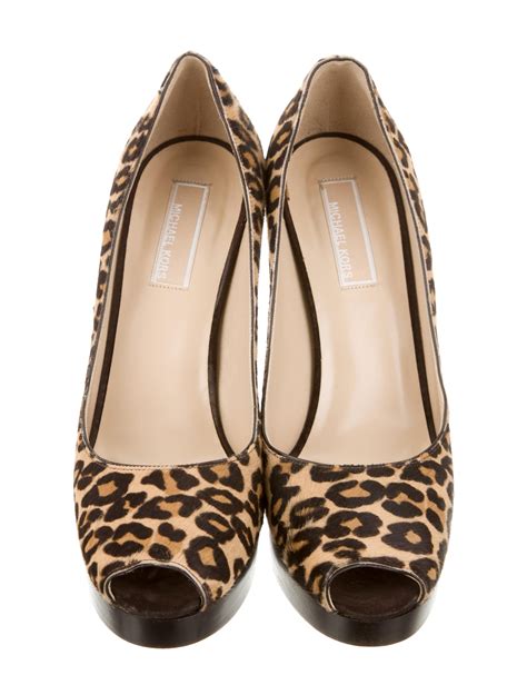 michael kors leopard heels|michael kors leopard print shoes.